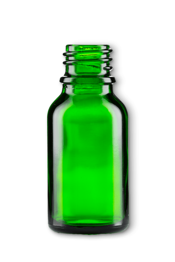 Green Glass Dropper Bottles Lifestyle Packaging