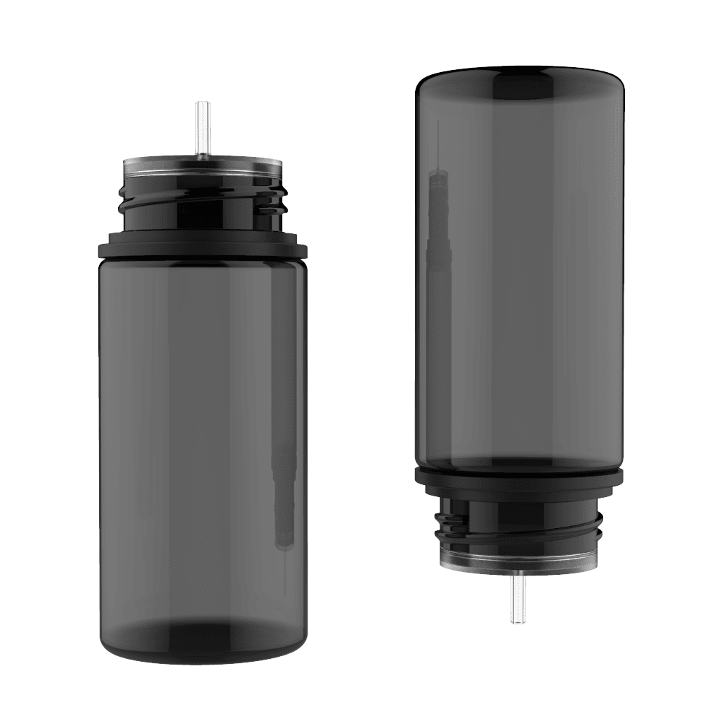 Chubby Gorilla Bottles 100ml PET Black Bottle with CRC & Tamper Black Cap Lifestyle Packaging